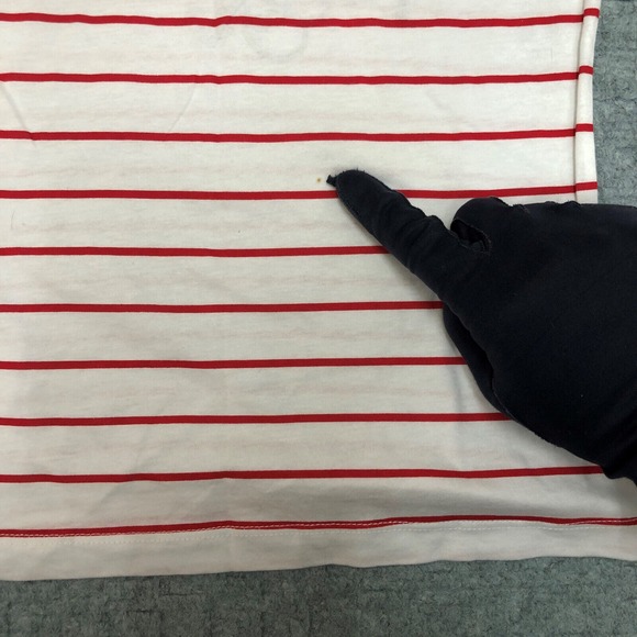 Harley Davidson Shirt Womens Small Red White Blue Oconomowoc WI Motorcycle Biker - Picture 9 of 10